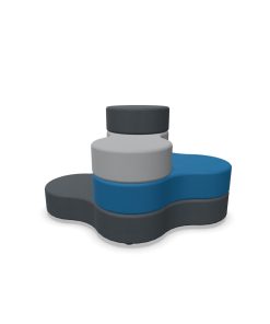 Verwijderbare poef Nowy Styl 2SX3066 Blauw