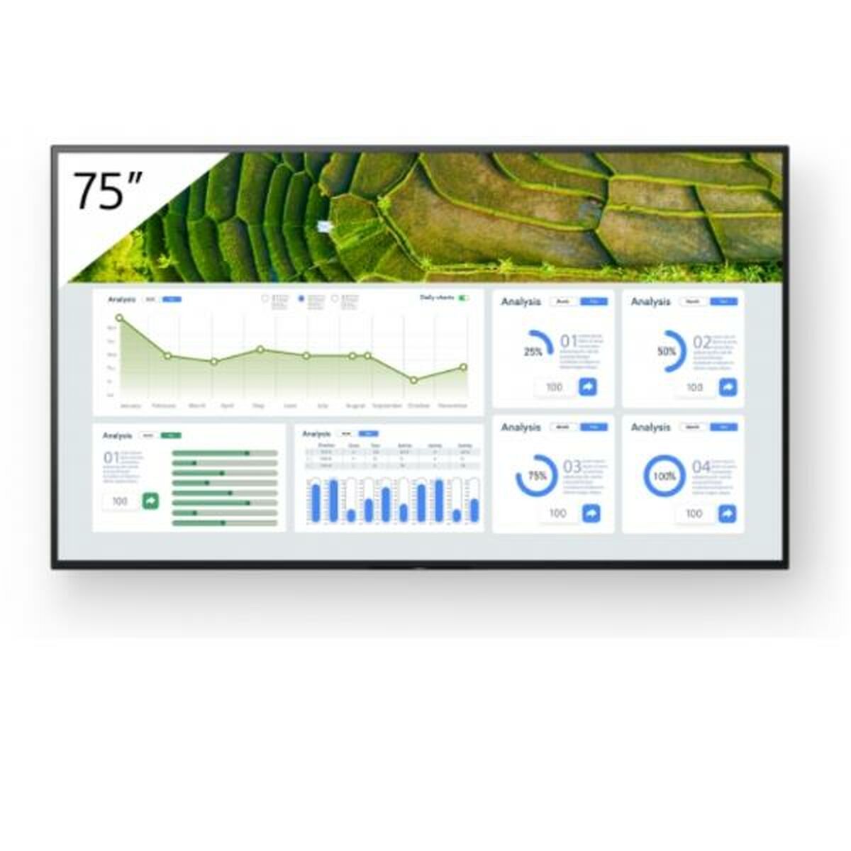 Videowall Monitor Sony FW-75BZ30L 4K Ultra HD 75" HDCP - Afbeelding 2