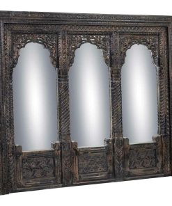 Wandspiegel Alexandra House Living Zwart 12 x 150 x 183 cm Rechthoekig