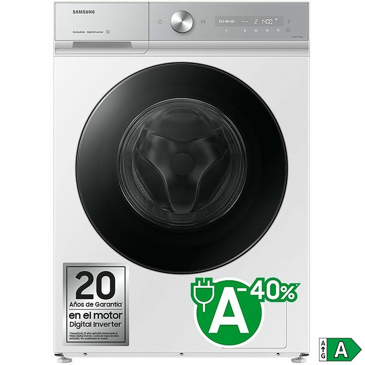 Wasmachine Samsung WW11DB8B95GHU3 60 cm 1400 rpm 11 Kg - Afbeelding 2