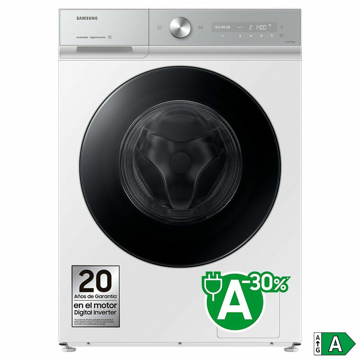 Wasmachine Samsung WW90DB8U95GHU3 60 cm 1400 rpm 9 kg - Afbeelding 2