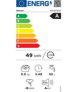 Alternative view of Wasmachine Siemens AG WM14N29XEP 60 cm 1400 rpm 9 kg
