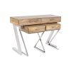 Zijtafel met lades Home ESPRIT Bruin Zilverkleurig Lichtbruin 110 x 40 x 76 cm 110 x 41