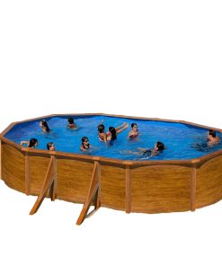Zwembad Verwijderbaar Gre Pacific KIT500W Ovaalvormig Hout 500 x 300 x 120 cm