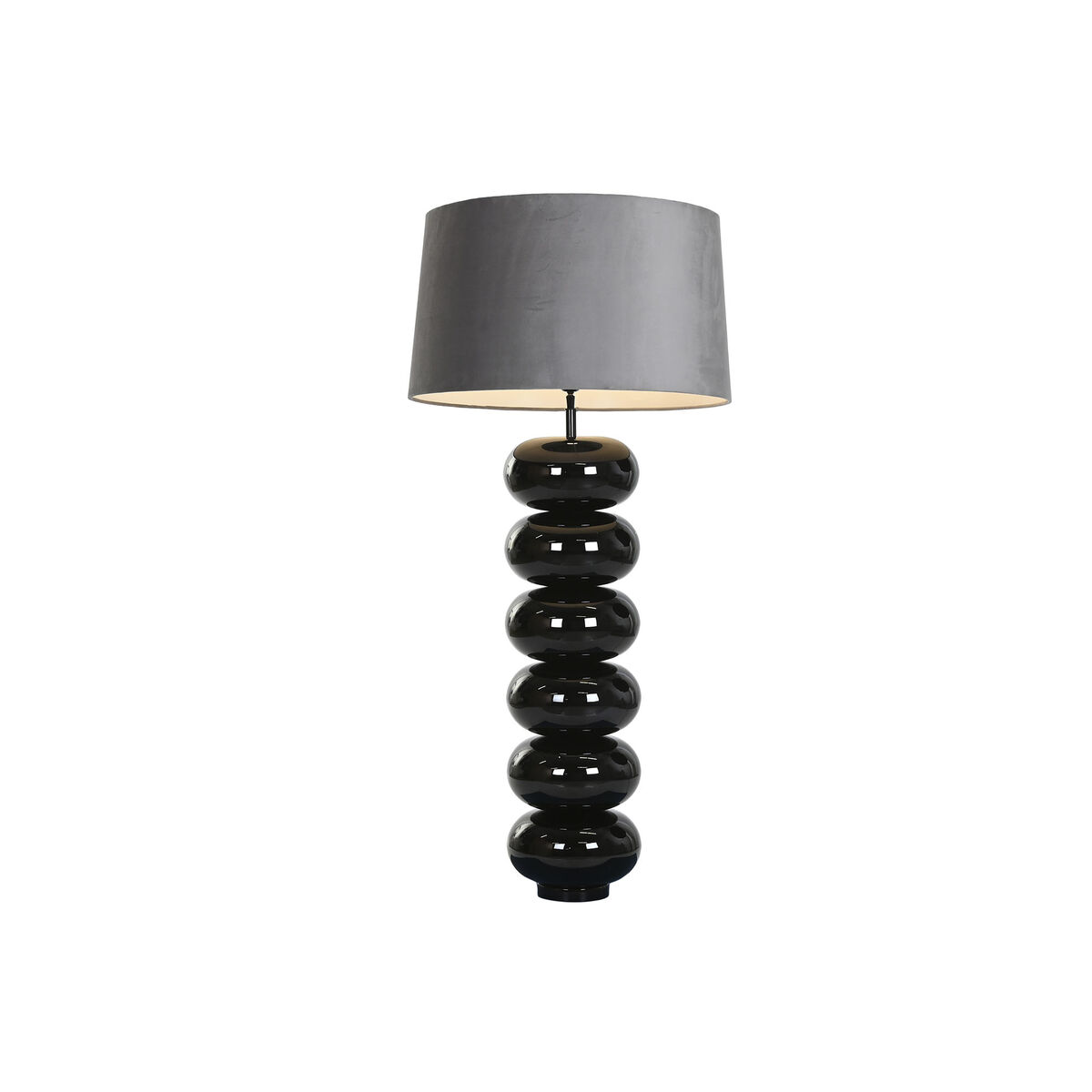Bureaulamp Home ESPRIT Zwart Grijs 50 W 220 V - Afbeelding 2