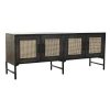 Dientafel DKD Home Decor Bruin Rotan Mangohout (155 x 40 x 61