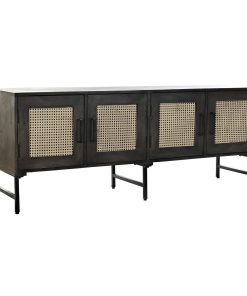 Dientafel DKD Home Decor Bruin Rotan Mangohout (155 x 40 x 61