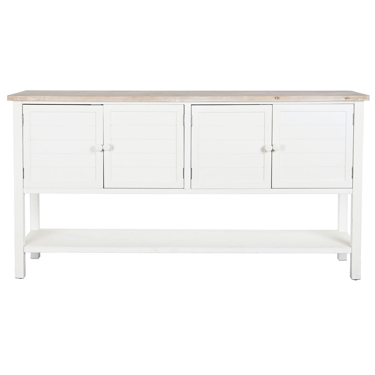 Dientafel DKD Home Decor Wit Spar Hout MDF 160 x 40 x 86 cm - Afbeelding 2