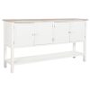 Dientafel DKD Home Decor Wit Spar Hout MDF 160 x 40 x 86 cm