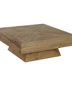 Hoofdtafel Home ESPRIT Bruin Dennenhout 100 x 100 x 36 cm