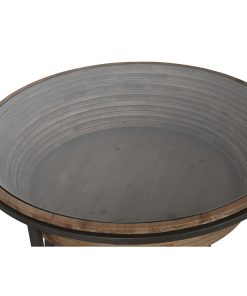 Alternative view of Hoofdtafel Home ESPRIT Kristal Sparrenhout 102 x 102 x 46 cm