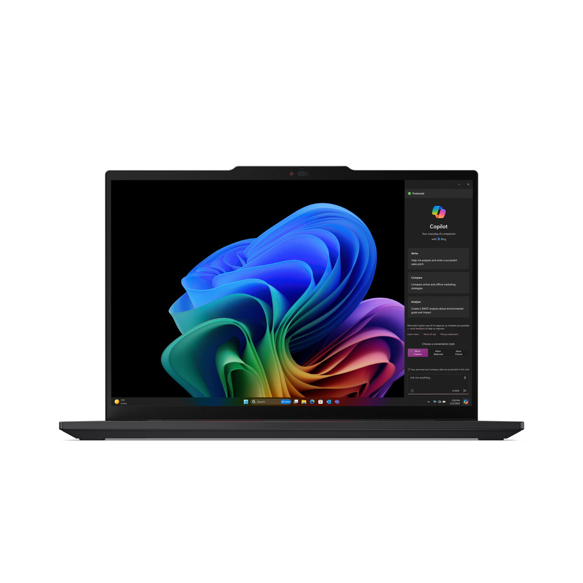 Laptop Lenovo T14S G6 X1P-42-100 14" Qualcomm 16 GB RAM 512 GB SSD Qwerty Spaans - Afbeelding 2