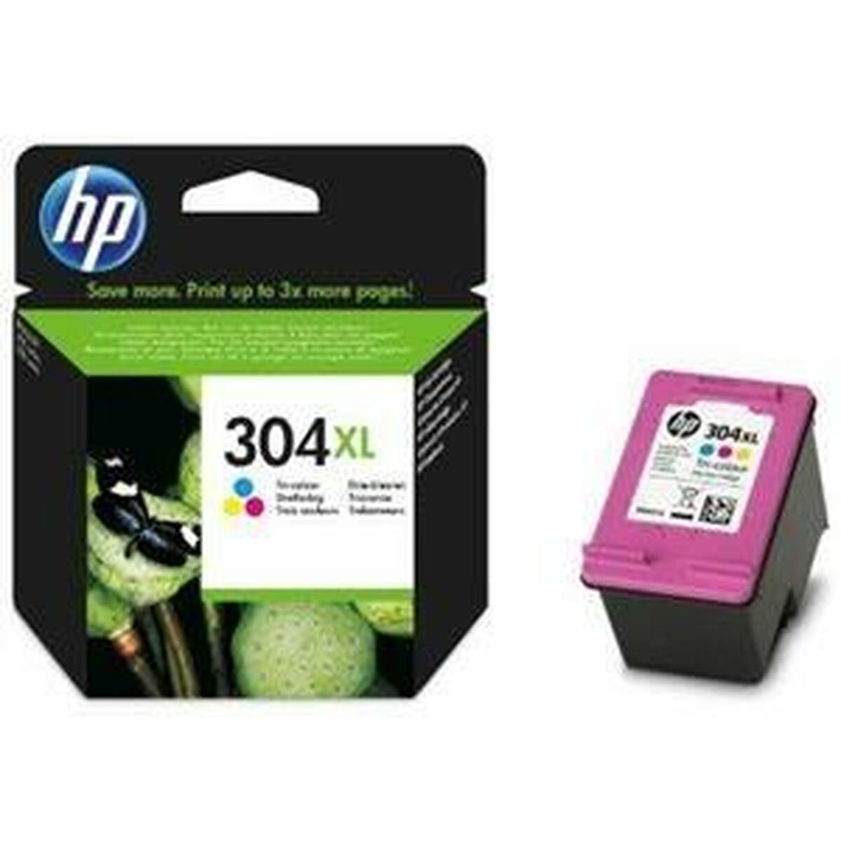 Originele inkt cartridge HP Nº304XL Tricolor (60 Stuks) - Afbeelding 2