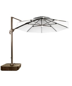 Parasoll Home ESPRIT Donker grijs Lichtbruin 290 x 350 x 280 cm