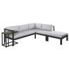 Tuinbank Agnes Grafiet 224 x 224 x 65