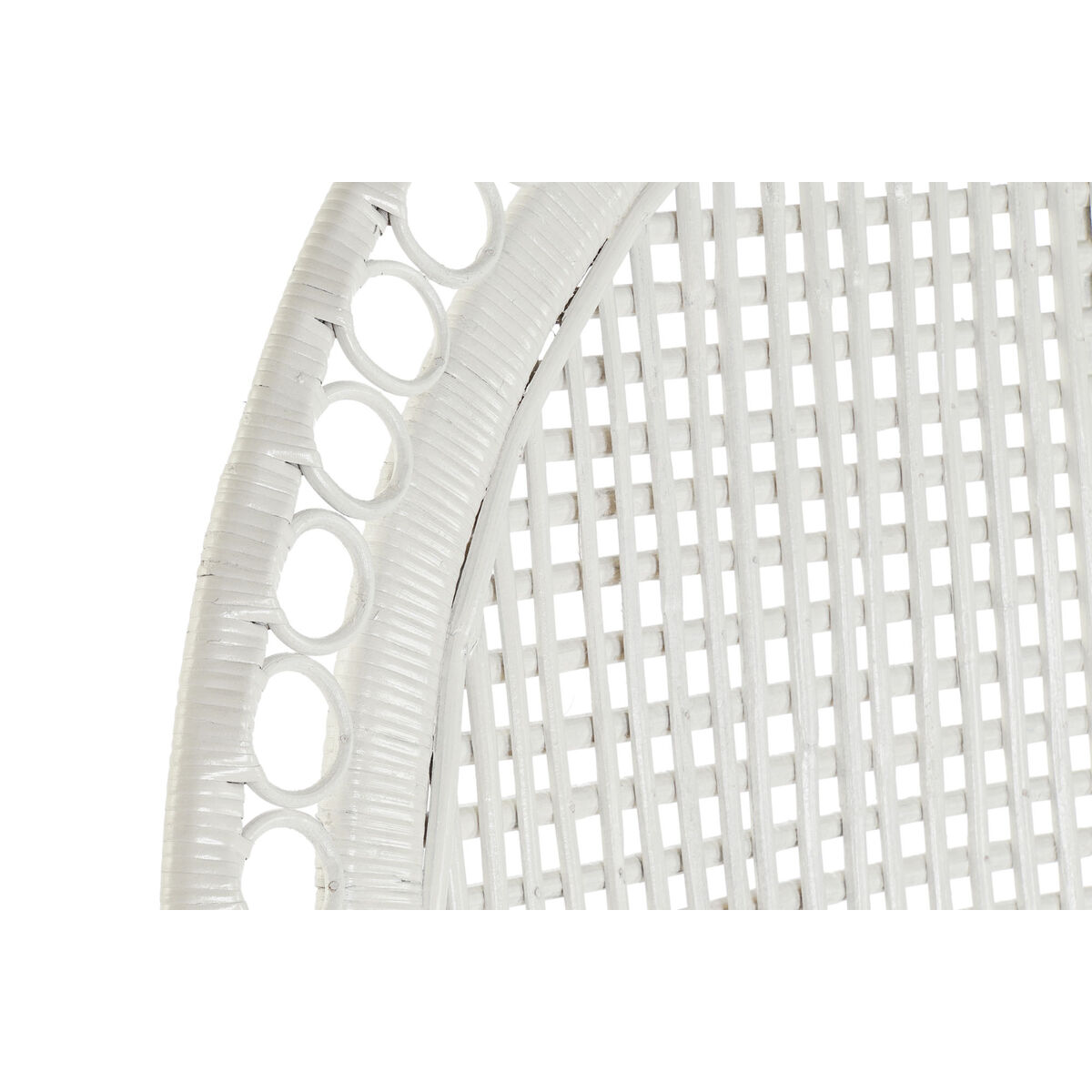 Tuinstoel DKD Home Decor Wit Polyester Metaal 30 x 40 cm 96 x 66 x 145 cm 96 x 66 x 140 cm - Afbeelding 2