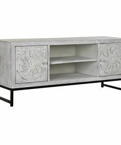 Tv-meubel DKD Home Decor Metaal Mangohout (130 x 40 x 55 cm)