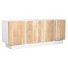 Tv-meubel Home ESPRIT Wit Natuurlijk 140 x 40 x 55 cm