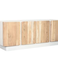Tv-meubel Home ESPRIT Wit Natuurlijk 140 x 40 x 55 cm