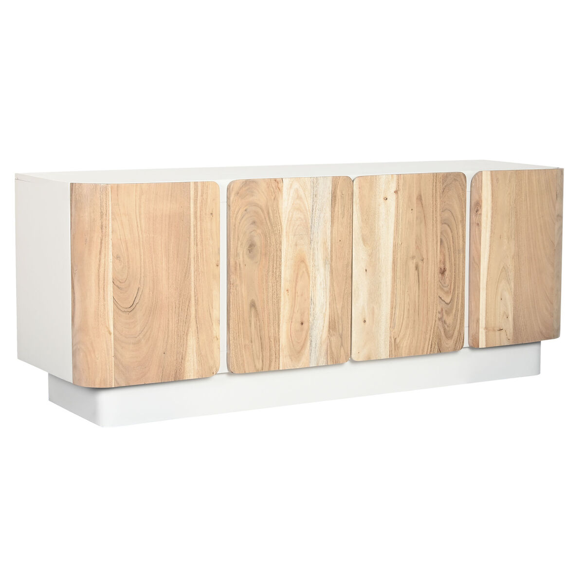 Tv-meubel Home ESPRIT Wit Natuurlijk 140 x 40 x 55 cm